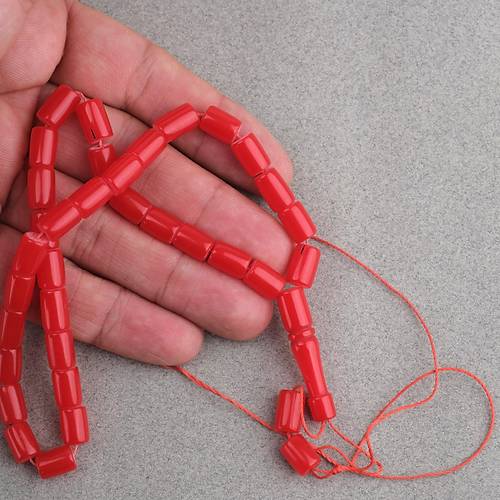U�ak Cam� Kesme Kesim 7x10mm Tesbih P�sk�ls�z K�rm�z�