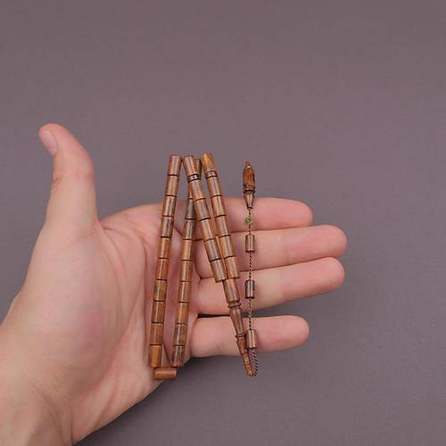 Y�lan A�ac� Usta ��i �mzal� Kesme Kesim 6.5x10.5mm Tesbih