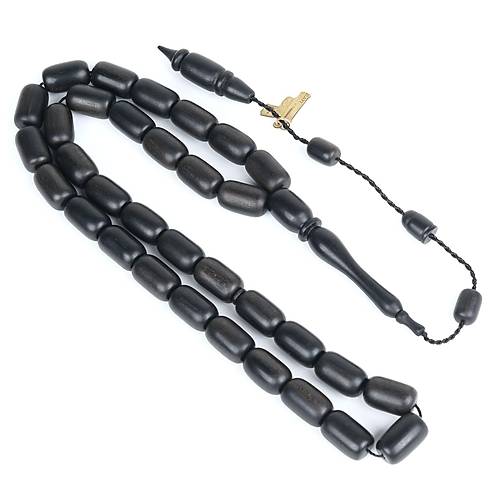 Abanoz A�ac� Kaps�l Kesim 9x14mm Tesbih