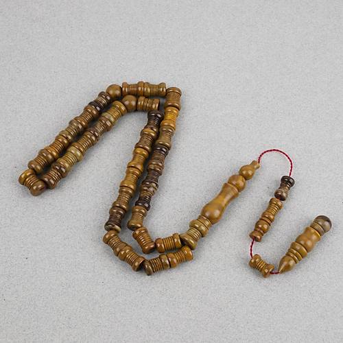 Katalin Usta ��i �zel �ahi Topu Motif Kesim 10x13mm Tesbih