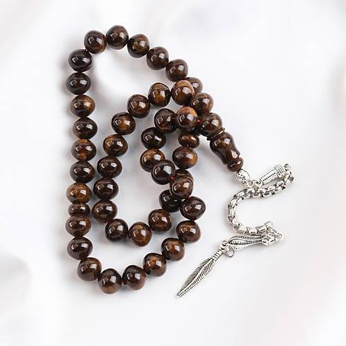 Skma Kehribar Alpaka Pskl Arabi 45lik Ulu Kre Kesim 9x10mm Tesbih