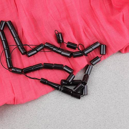 S�kma Kehribar Kesme Kesim 6x10mm Tesbih P�sk�ls�z Kahverengi