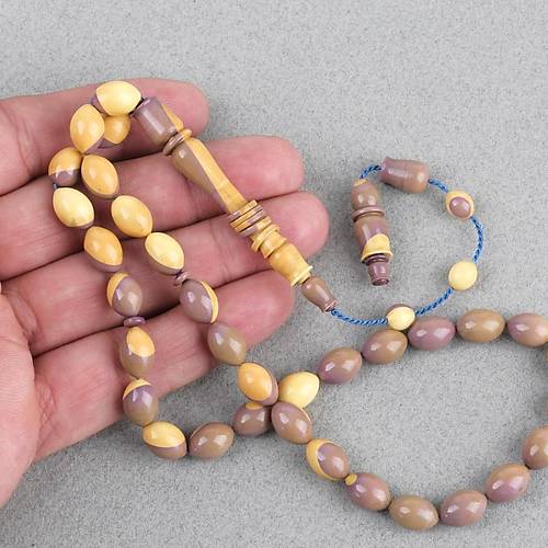 Eski Bowling Topu Obje  D�nem Usta ��i Kaps�l Kesim 7.5x11mm Tesbih