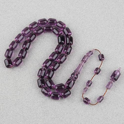 Alman Katalin Usta ��i Kaps�l Kesim 9x11.5mm Tesbih -Duman Lila