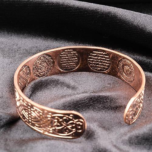 Saf Bak�r Bileklik I�i Grav�r Koruma Dual� Kad�n Erkek