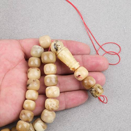 Damla Kehribar Tekerlek Kesim 12.5x11mm Tesbih