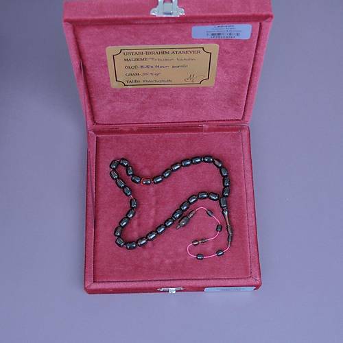 �brahim Atasever Usta ��i �mzal� Tirb��on Katalin Kaps�l Kesim 8.5x11mm Tesbih