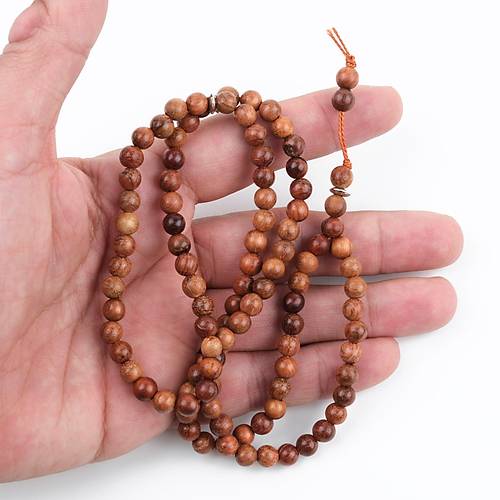 G�l A�ac� 99luk K�re Kesim 6mm Namaz Tesbih