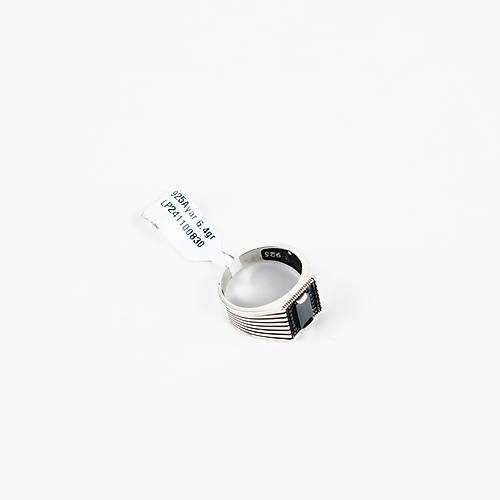 Zirkon ve Mikro Zirkon 925Ayar Gm Erkek Yzk