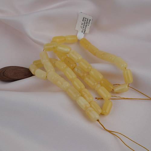 Kaya Damla Kehribar -Balt�k Kaps�l Kesim 7x12mm Tesbih