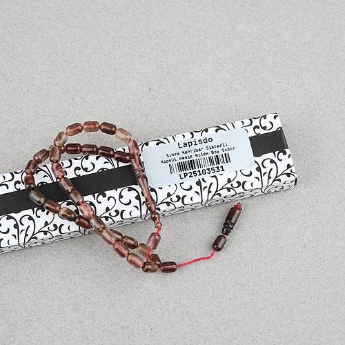 S�kma Kehribar Kaps�l Kesim Sistemli Bilek Boy 5x8mm Tesbih M�rd�m