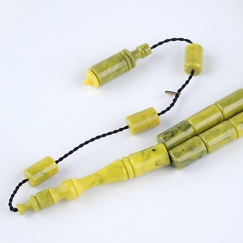 Katalin Usta i mzal Kesme Kesim 7x11mm Tesbih - Fstk Yeil