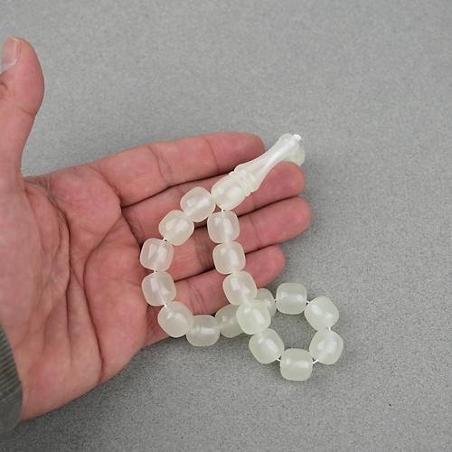 Kedig�z� Toz Kehribar Efe Boy F��� Kesim 12.5x12mm Tesbih