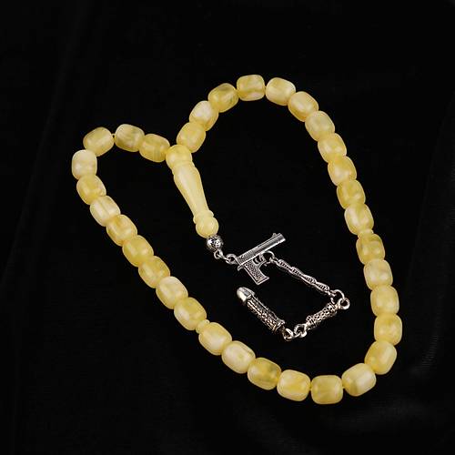 Beyrut Damla Alpaka P�sk�l F��� Kesim 10x11mm Tesbih