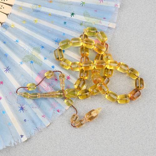 Alman Katalin Usta ��i Kaps�l Kesim 9x11.5mm Tesbih -�effaf Sar�