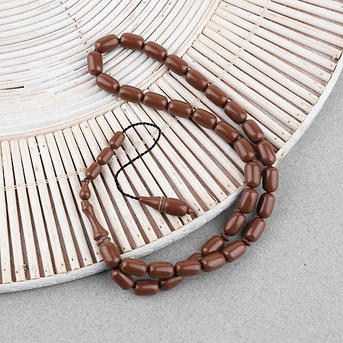 Katalin Eski Bowling Topu Obje Kaps�l Kesim 7x11mm Tebih -Kahverengi