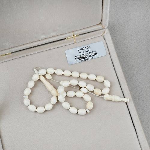Mors Di�i Beyzi Kesim 8x10mm Tesbih  Mesut Varl� Usta ��i