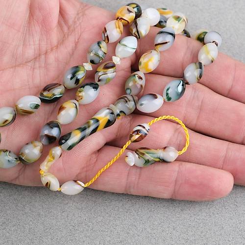 Arizona Katalin Sistemli Beyzi Kesim 8x12mm Tesbih