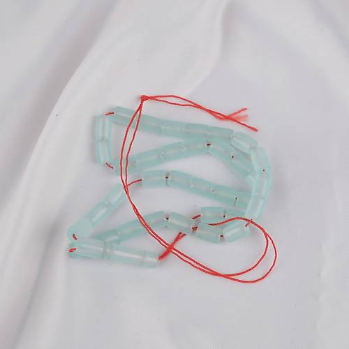 U�ak Cam� Kesme Kesim 7x10.5mm Tesbih - Su Ye�ili