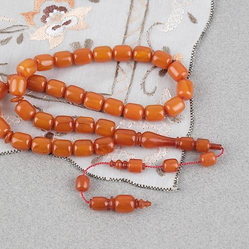 Kadim Katalin Eski Obje Usta ��i Kaps�l Kesim 8.5x10mm Tesbih