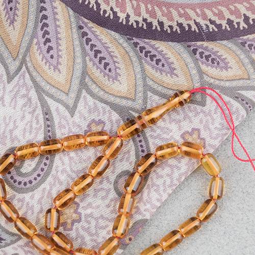 S�kma Kehribar Kaps�l Kesim Bilek Boy 5x8mm Tesbih P�sk�ls�z Sar�