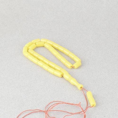 U�ak Cam� Kesme Kesim 6x10mm Tesbih P�sk�ls�z Sar�