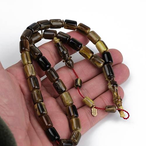 Katalin B�ld�rc�n �ekoslovak Kaps�l Kesim 8x11mm Tesbih - Kahverengi