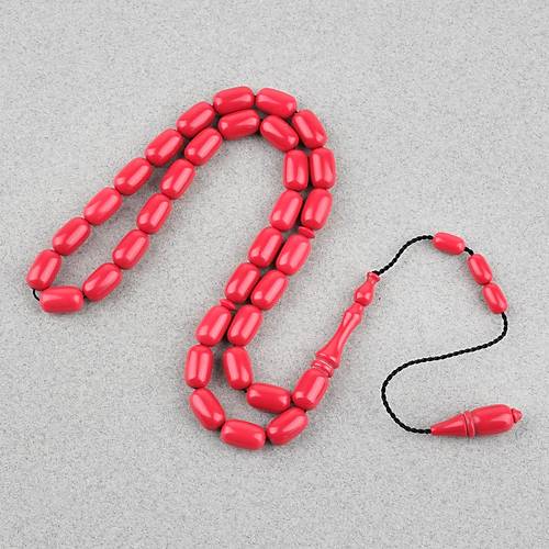 Eski Bowling Topu Obje Kaps�l Kesim 7x11mm Tebih -K�rm�z�