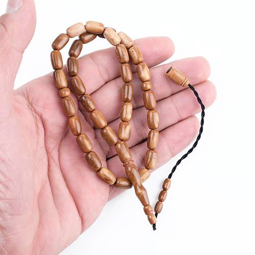 Hediyelik �zel Kutusunda Kahverengi P�sk�ll� Kuka Tesbih