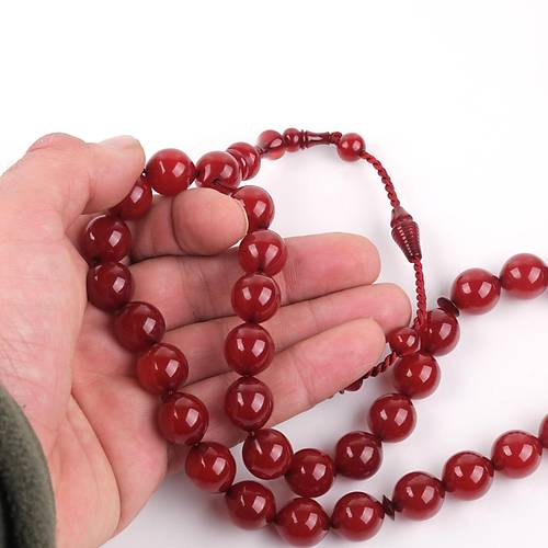 Skma Kehribar Osmanl Benzetme Kre Kesim 13mm Tesbih