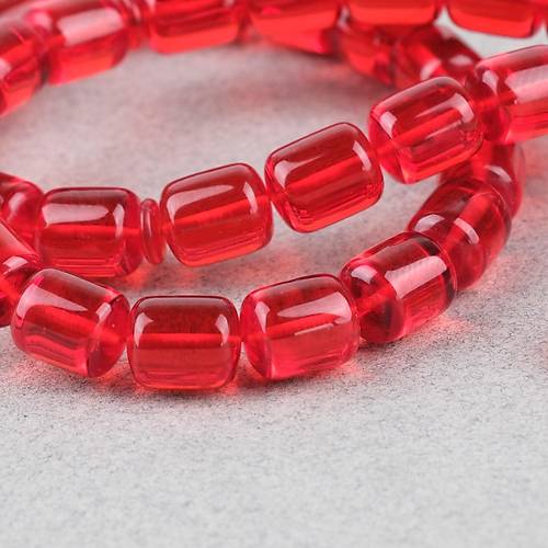 Alman Katalin Usta i Kapsl Kesim 8x10mm Tesbih -Krmz