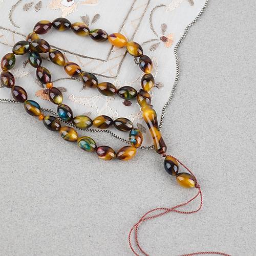 Arizona Katalin Beyzi Kesim 8x12mm Tesbih (P�sk�ls�z) - Sedefli