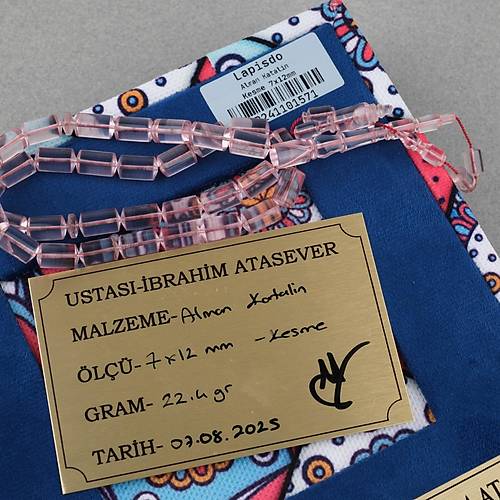 Alman Katalin Usta ��i Kesme Kesim 7x11mm Tesbih -�effaf