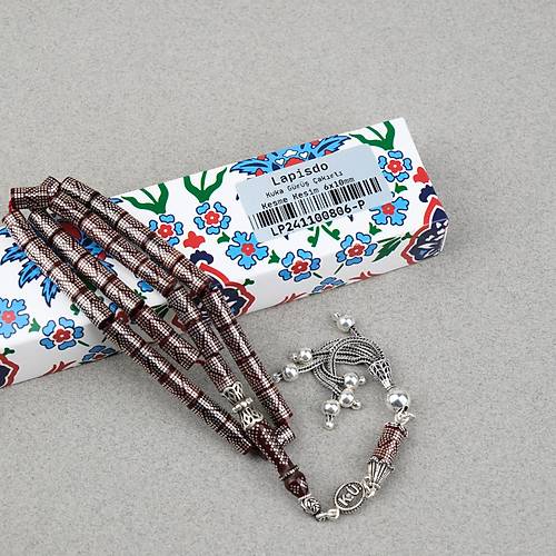 Kuka  925Ayar G�m�� �ak�m ve P�sk�l Kesme Kesim 6x10mm Tesbih