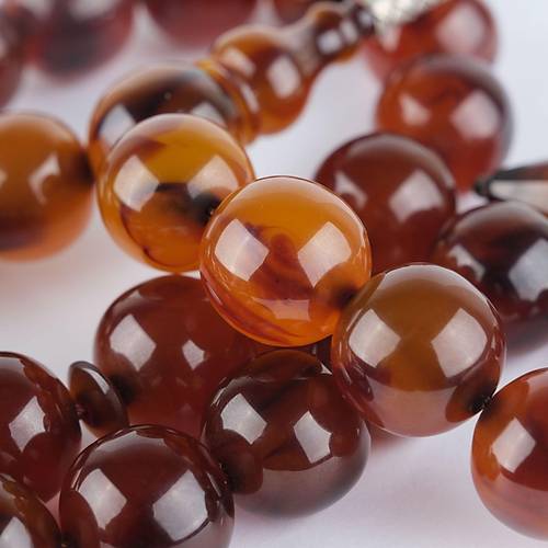 Osmanl Skma Kehribar Cem Blbl Usta ilikli Kre Kesim 18mm Tesbih