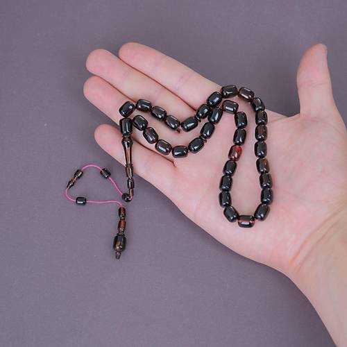 �brahim Atasever Usta ��i �mzal� Tirb��on Katalin Kaps�l Kesim 8.5x11mm Tesbih