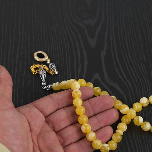 Beyrut Damla Alpaka P�sk�l K�re Kesim 9.5mm Tesbih