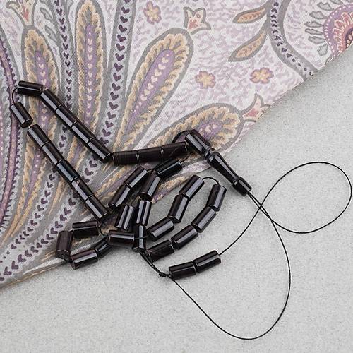 S�kma Kehribar Kesme Kesim 6x10mm Tesbih P�sk�ls�z