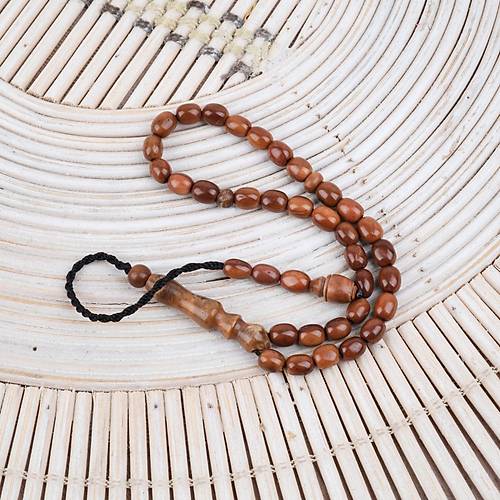 Kuka Original Do�al Parmak Boy Arpa Kesim 5x6mm Tesbih