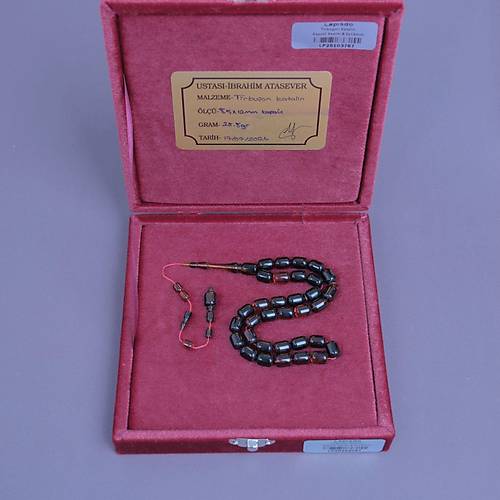 �brahim Atasever Usta ��i �mzal� Tirb��on Katalin Kaps�l Kesim 8.5x11mm Tesbih