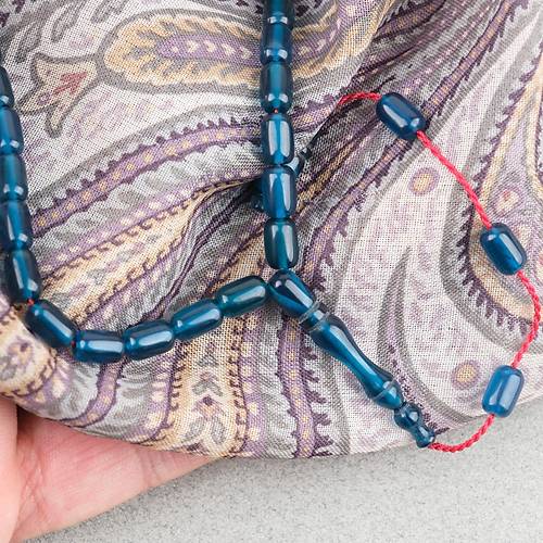 S�kma Kehribar Kaps�l Kesim Sistemli Bilek Boy 5x8mm Tesbih Z�mr�t Ye�ili