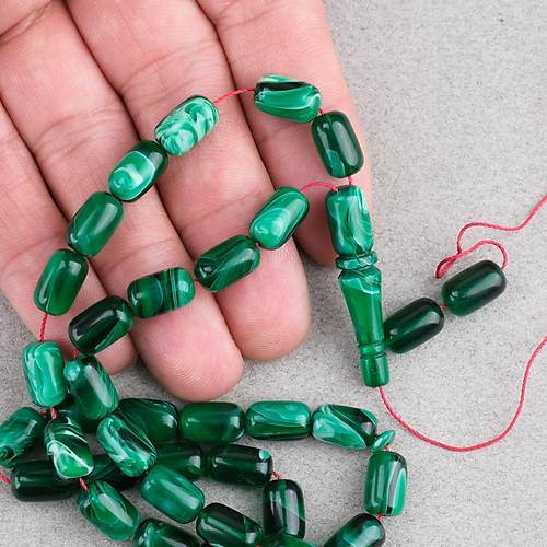 S�kma Kehribar Kaps�l Kesim 7x11mm Tesbih P�sk�ls�z