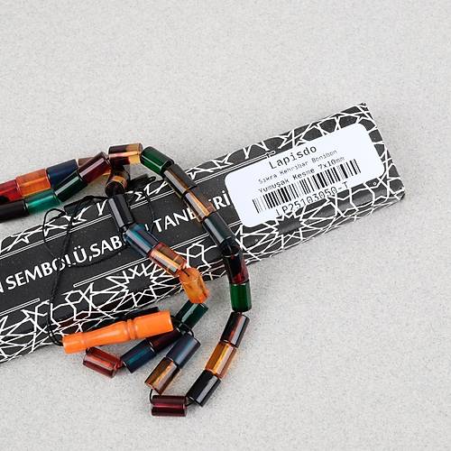 Ate� Kehribar Arizona Kesme Kesim 7x10mm Tesbih