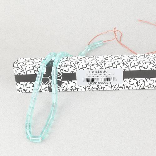 U�ak Cam� Kesme Kesim 6x10mm Tesbih P�sk�ls�z �effaf Ye�il
