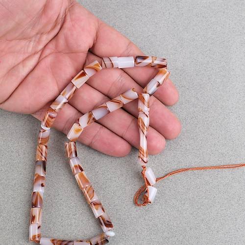 Arizona Katalin Kesme Kesim 7x10mm Tesbih (P�sk�ls�z) - Kahverengi