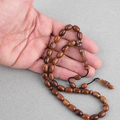 Kuka Ger�ek Do�al Lapisdo �mzal� Kaps�l Kesim 8x11mm Tesbih