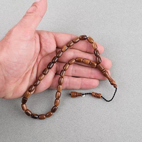 Kuka Ger�ek Do�al Lapisdo �mzal� Kaps�l Kesim 7x10mm Tesbih