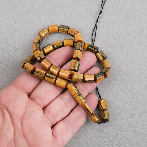 Galalit Sedefli Kaps�l Kesim 8x11mm Tesbih - P�sk�ls�z