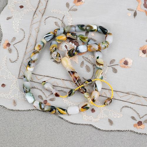 Arizona Katalin Sistemli Kaps�l Kesim 8x12mm Tesbih -Sar� Beyaz