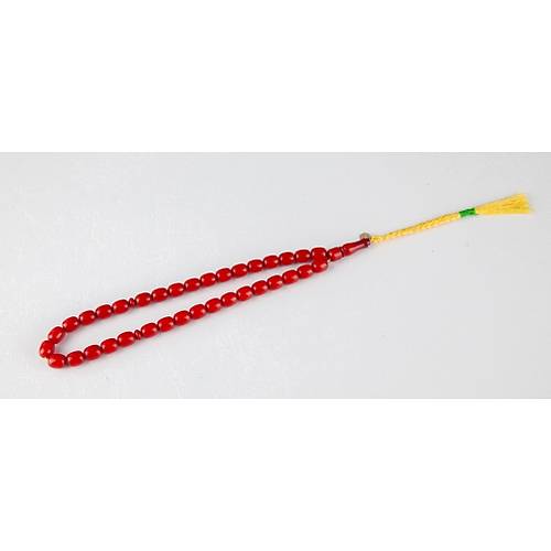 Skma Kehribar Tombul Kapsl Kesim 8.5x10mm Tesbih
